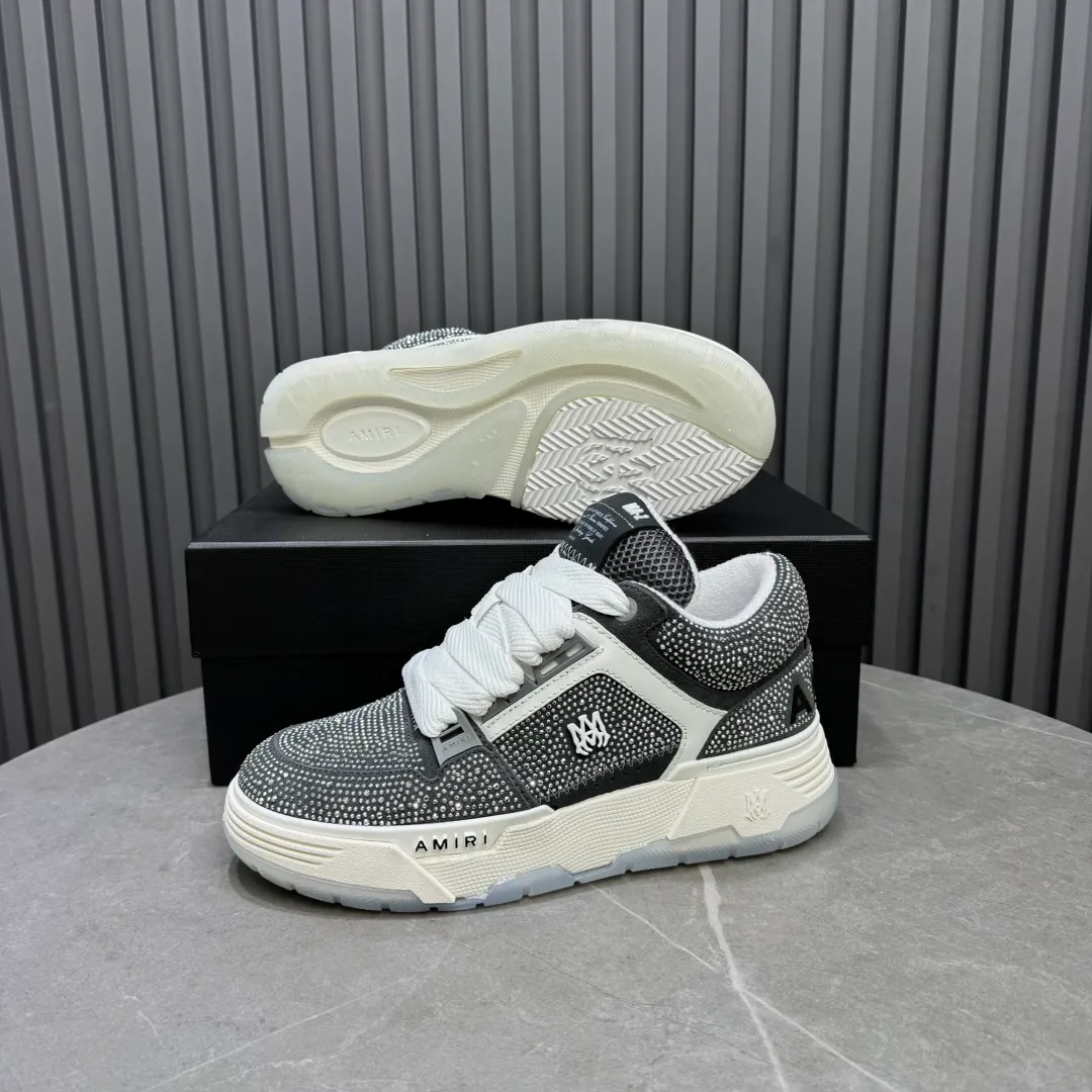 Men's shoes 💰760💰 AMIRI AMIRI fashion brand hot sale 🔥 Available all year round, couples 💑 Official website synchronization Imported fabrics 1⃣️ vs 1⃣️ replica, original factory special original sole, 35-45 (45. non-refundable)